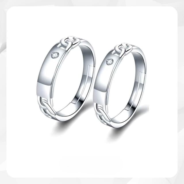 【SOLARFRi】男女對戒｜可調整戒圍大小附 附品牌禮盒 閨蜜生日情人節女友老婆求婚聖誕禮物R19W