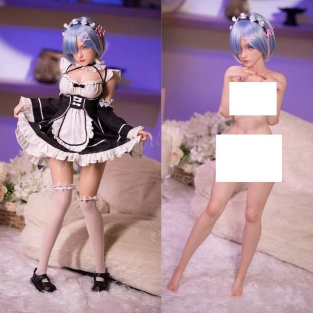 60cm蕾姆1/3分可動玩偶 動漫二次元手辦 軟體帶通道可用 gk模型生日禮物送男生女兵人