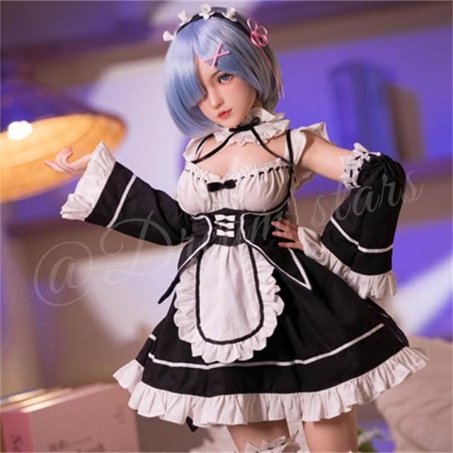 60cm蕾姆1/3分可動玩偶 動漫二次元手辦 軟體帶通道可用 gk模型生日禮物送男生女兵人