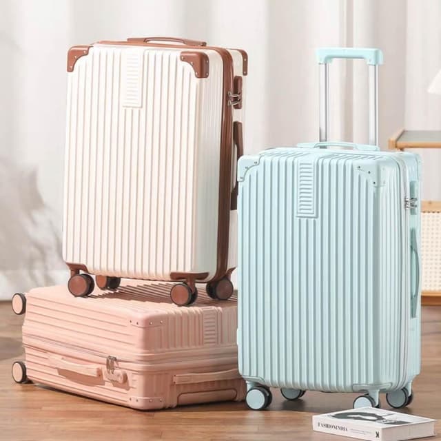 嚴選品質行李箱 20吋登機箱 拉鏈款 復古行李箱 28吋行李箱 靜音萬向輪 拉桿箱 