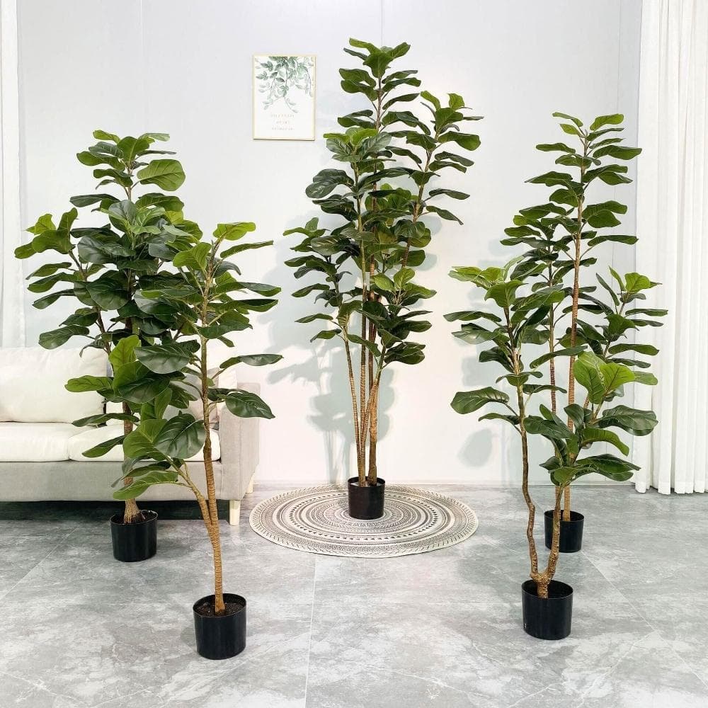 百信百貨 免運 盆栽植物北歐綠植仿真樹盆景室內客廳裝飾擺件落地風琴葉榕大型假