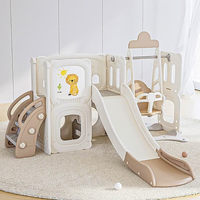 【LEMU 樂牧】台灣出貨 兒童滑滑梯/鞦韆 兒童畫畫板 溜滑梯 折疊滑滑梯 寶寶滑梯玩具 滑溜梯 滑梯 生日禮物