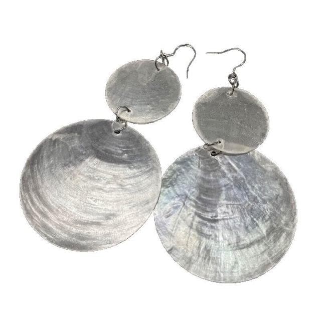 耳環圓片貝殼氣質耳環波西米亞海邊度假風誇張大氣顯臉小時尚獨特耳墜輕盈精緻輕奢高級韓國看不膩超閃耳環耳飾飾品配禮服百搭禮物