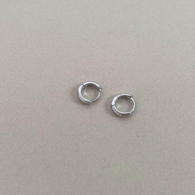 耳環銀圈圈耳環女潮睡覺免摘韓國冷淡風氣質小巧百搭耳圈耳扣輕盈精緻輕奢高級韓國不過敏看不膩超閃耳環耳飾飾品配禮服百搭禮物