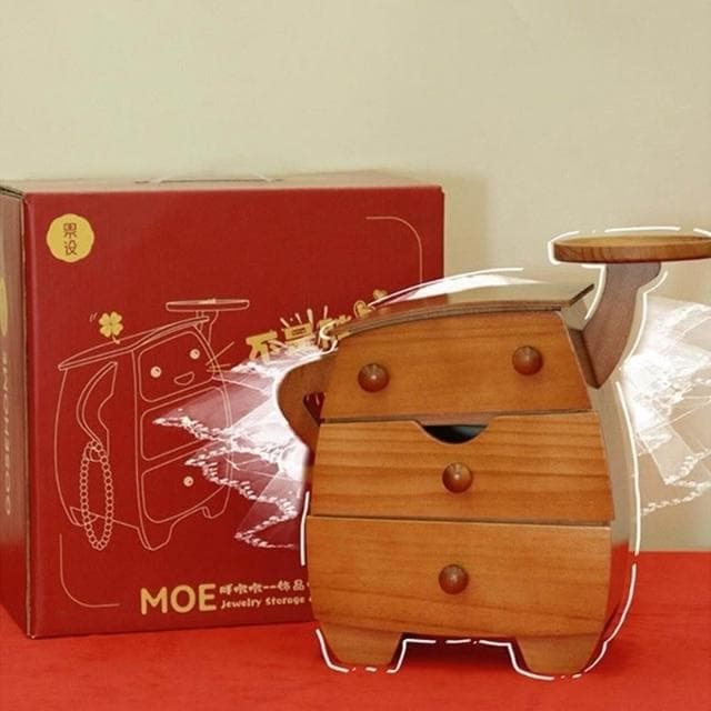 含稅免運 蓮科胖墩墩首飾盒化妝品收納盒手飾品項鏈新婚生日