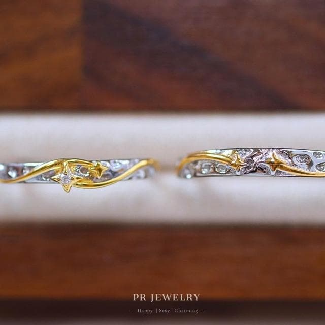 星映 925純銀情侶戒指 情侶對戒 情人節禮物 PR 飾品