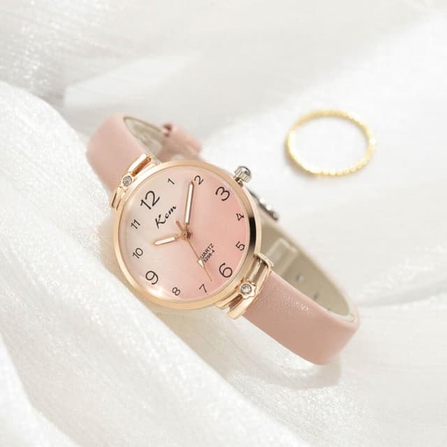 手錶女氣質小眾石英錶高顏值精品金屬女錶光動能腕錶輕奢高級感精工錶簡約國高中生考試ins風學生女用手錶小巧精緻女士瑞士錶
