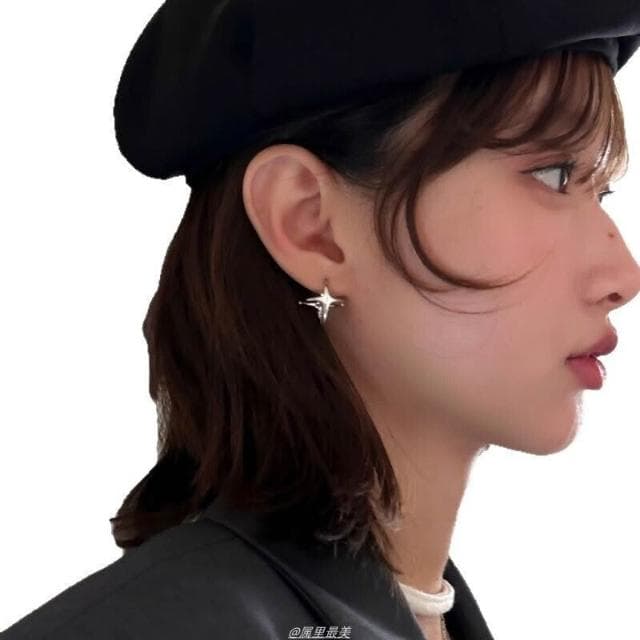 耳環設計星星耳環女小眾設計高級感新款耳圈銀針耳釘耳飾 不過敏看不膩超閃耳環耳飾飾品不褪色百搭禮物輕盈精緻輕奢高級韓國