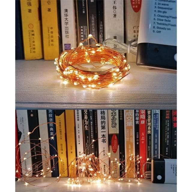 USB/電池兩用LED彩燈串【黑馬燈城】｜銅線燈/相片夾燈/球燈/婚禮燈/求婚燈/禮物燈/聖誕節燈/遙控燈【A1502】