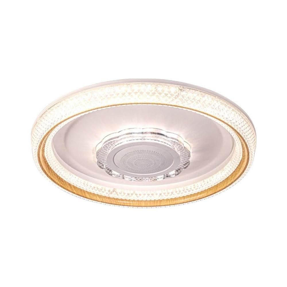 【XINGMU 興沐】（限量特惠）日式吸頂燈圓形藍芽音樂led燈音響燈照明燈吸頂吊燈（智慧遙控/高亮護眼）