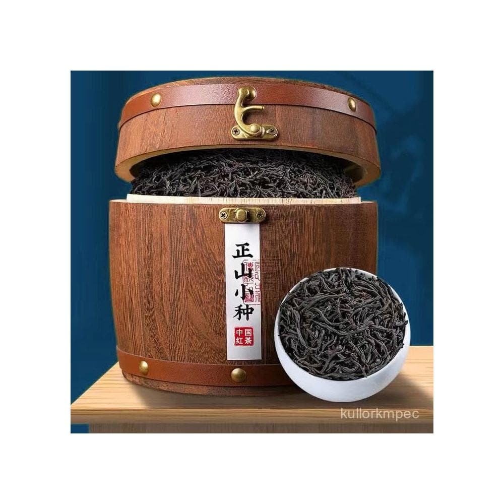 【店鋪熱銷】正山小種紅茶2024新茶中國名茶濃香型木桶裝500g茶葉禮盒裝送長輩