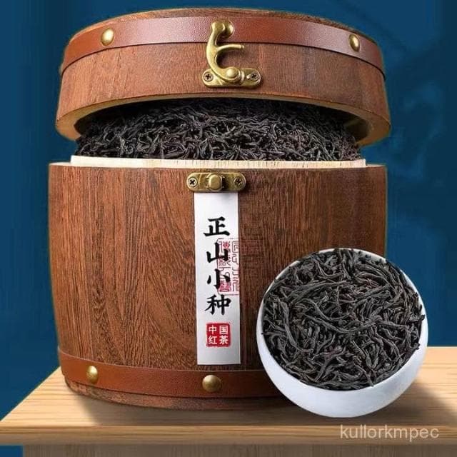 【店鋪熱銷】正山小種紅茶2024新茶中國名茶濃香型木桶裝500g茶葉禮盒裝送長輩