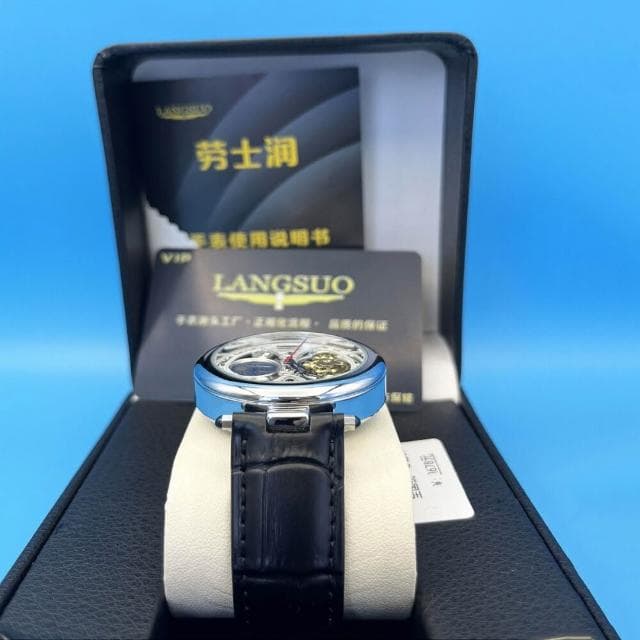 手錶男防水機械手表雕花機芯時尚全自動機械手表機械陀飛輪輕奢小眾高級感精工錶男士爸爸商務風瑞士錶高顏值精品金屬指針男錶