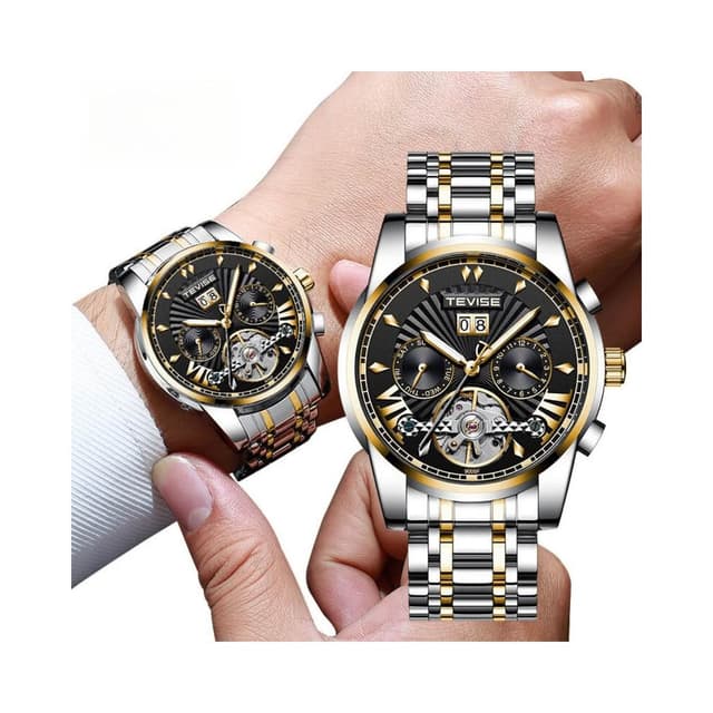 手錶男輕奢小眾高級感精工錶男士爸爸商務風瑞士表機械表夜光表防水男手表夜光陀飛輪簡約氣質精緻石英錶高顏值精品金屬指針男錶 