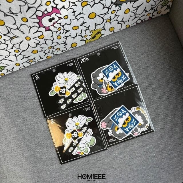 Homieee ZO & FRIENDS GD 權志龍 灰貓 雛菊 瓷盤 貼紙 購物袋 週邊商品 ZOA