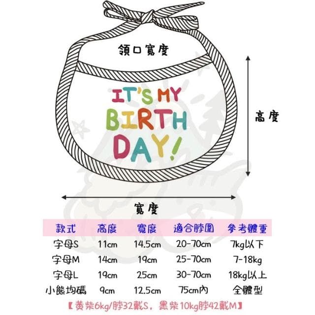【汪喵森活】 生日口水巾 生日帽 派對帽 寵物圍兜 生日快樂 生日派對 生日配件 生日圍兜 寵物口水巾