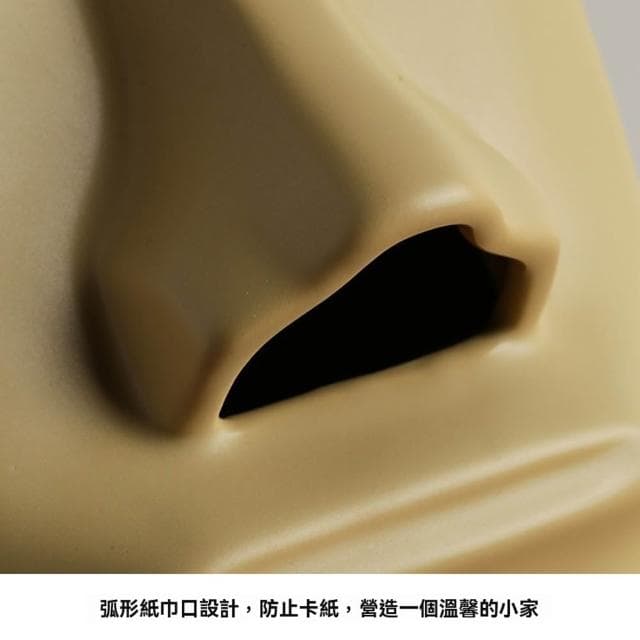 【Loha 樂活家】創意雕塑紙巾盒 巨石人像 紙巾盒 陶瓷紙巾盒 搞怪抽紙盒 擺件抽紙盒 復古創意抽紙盒 實用擺件
