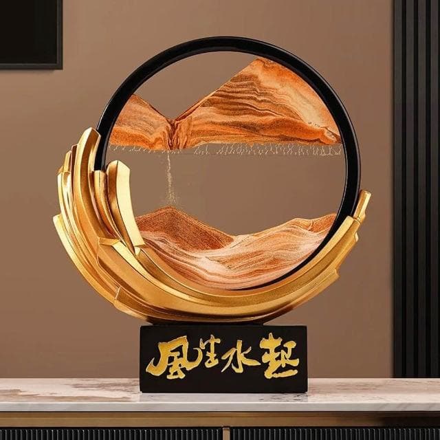 【Loha 樂活家】流沙畫擺件-山水畫 擺件 飾品 送禮 擺設 陳設品 裝飾品 開運擺件 創意擺件 精美禮物 新中式擺件