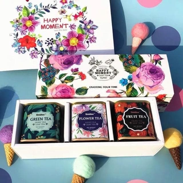  精品 花茶節日禮物花茶禮盒伴手禮員工媽媽長輩實用鐵罐禮物花茶婚禮實用00