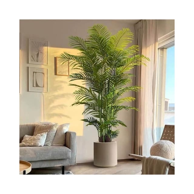 【未晚家居館】 仿真植物散尾葵客廳落地盆栽室內大型仿生花假樹輕奢綠植裝飾擺件