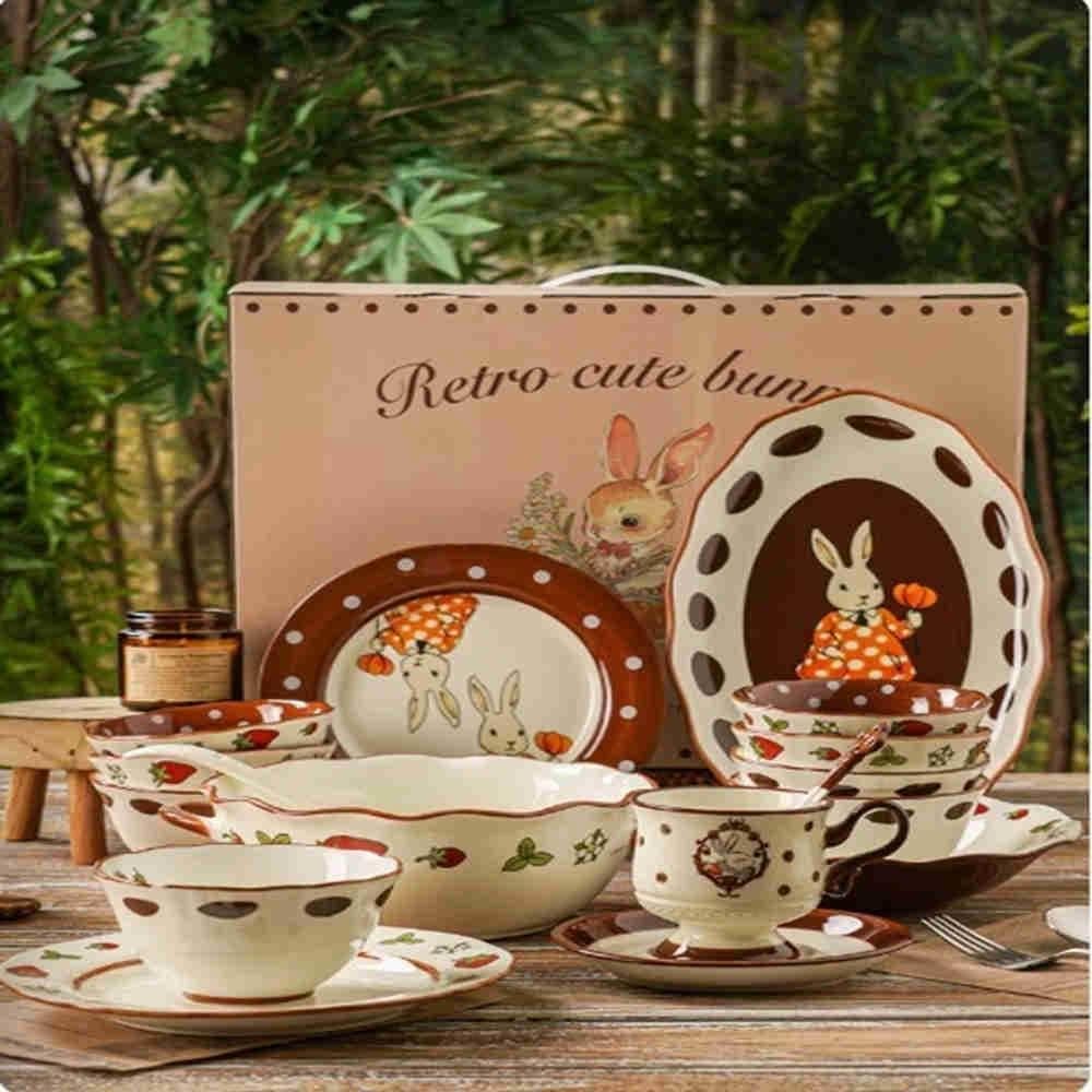 Jimi集米 碗碟套裝 餐具禮盒 閨蜜生日禮物 女生伴手禮 碗碟套裝餐具禮盒喬遷新居結婚定婚送新人