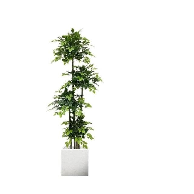 仿真綠植幸福樹室內客廳發財樹擺件假樹仿生植物大型櫥窗造景盆栽