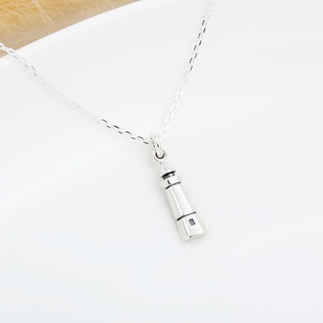 【Angel & Me】希望之光 燈塔 s925 純銀 項鍊 畢業禮物 生日禮盒