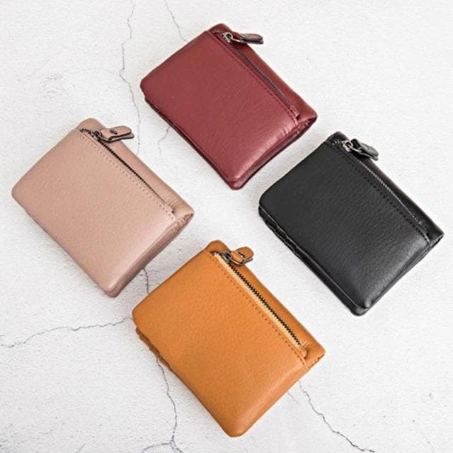 TW新款促销#新款女款短款錢包複古折疊拉鏈小錢包多功能學生錢夾子零錢包卡包
