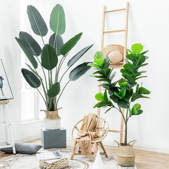 百信百貨 免運 北歐家居客廳大型仿生植物裝飾假散尾葵旅人蕉盆栽仿真樹仿真綠植