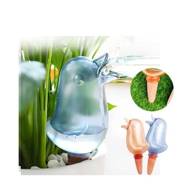 【蔬菜之家】無印風小鳥自動滲透澆水器 隨機出貨 植物澆水器 澆花器 自動澆花器 澆水神器 盆栽澆水器