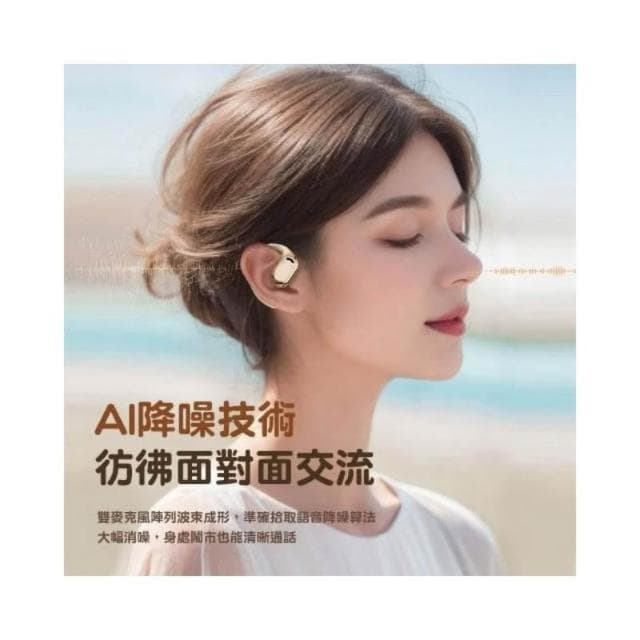 柏林之聲無線藍芽耳機耳掛式 開放式ows藍芽無線耳機 降噪藍牙耳機 不入耳真無線耳機 運動型耳機防水防汗 超長續航耳機