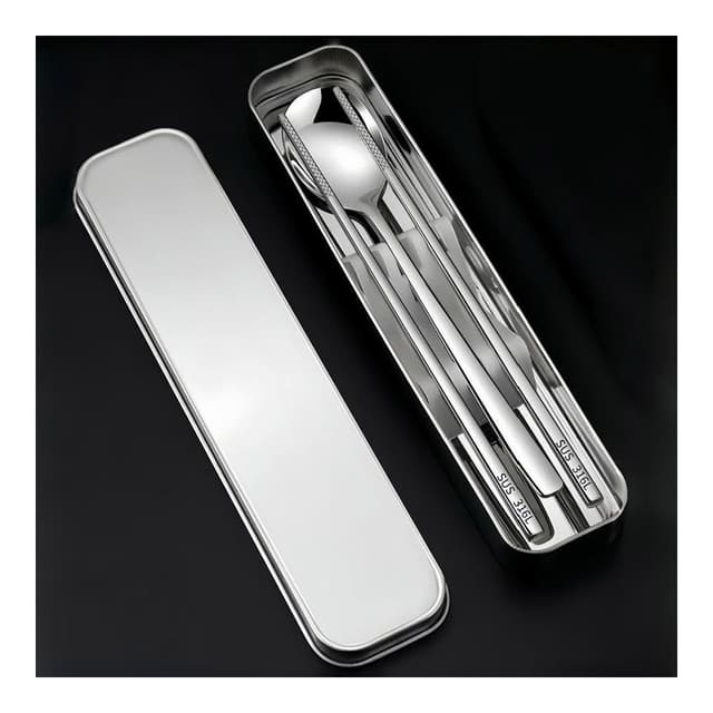 餐具組 環保餐具 不鏽鋼筷子 餐具盒 不鏽鋼餐具 筷子湯匙組  便攜餐具 旅行餐具 餐具套裝