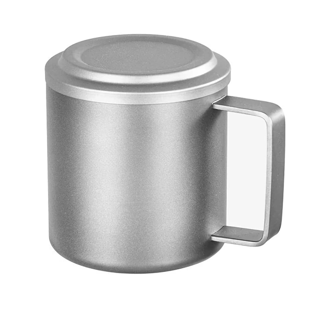 【TEMPEST】純鈦雙層隔熱馬克杯 450ML ( 純鈦馬克杯 鈦杯 鈦金屬杯 登山鈦杯 露營鈦杯 鈦餐具 純鈦杯 )