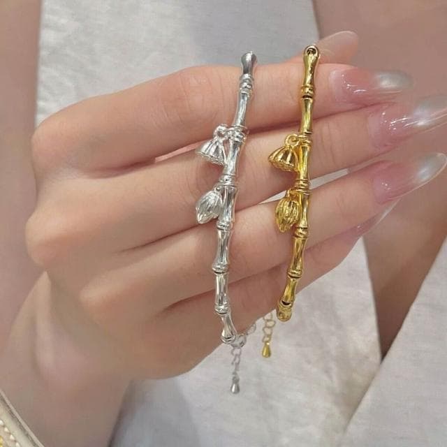 手鍊手鏈節節高升女款通勤百搭調節式款蓮蓬輕奢小眾高級感手鏈時尚百搭手鏈手環手鐲可調整大小精緻甜美手鍊情侶手繩送禮禮物