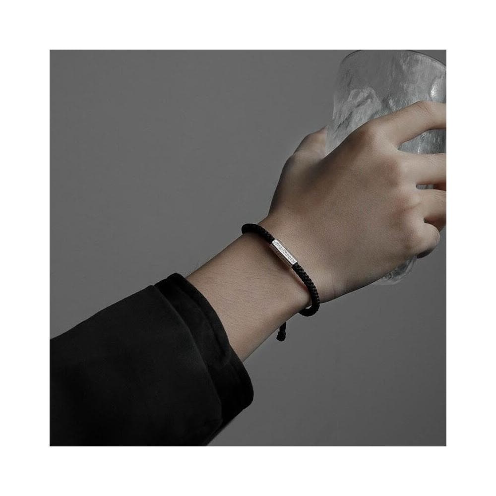 手鍊手鏈男高級感男士編織手繩ins小眾簡約男手飾送男友禮物手鏈時尚百搭手鏈手環手鐲可調整大小精緻甜美手鍊情侶手繩送禮禮物