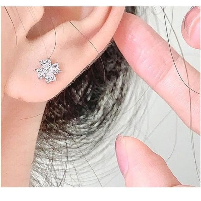 買一送一耳環钛合金耳釘養耳洞粗內螺旋免摘蝴蝶耳蝸耳骨釘女耳環耳釘耳飾女生耳環法式耳環流行百搭耳釘生日禮物貼耳耳環