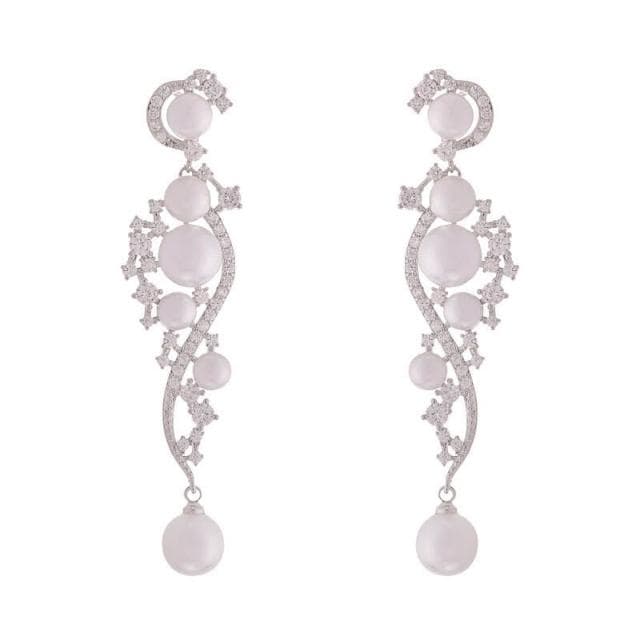 耳環輕奢小眾高級感長款流蘇珍珠耳環女名媛同款時尚百搭氣質锆石耳釘耳環耳釘耳飾女生耳環法式耳環流行百搭耳釘生日禮物貼耳耳環