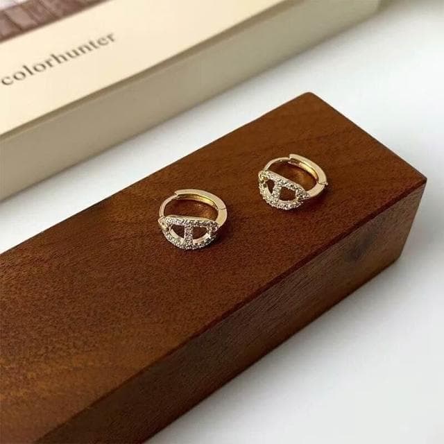 耳環S銀針豬鼻子耳環女精致高級感耳扣小眾設計耳飾 耳環耳釘耳飾女生耳環法式耳環流行百搭耳釘生日禮物貼耳耳環