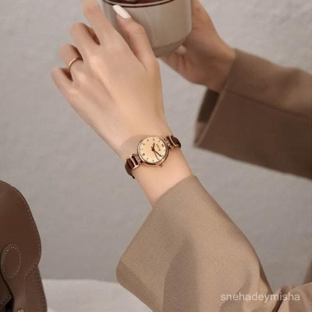 小李甄選  【3650人好評】新款手錶女複古英倫風小衆輕奢時尚高級感女學生朋友簡約生日禮物