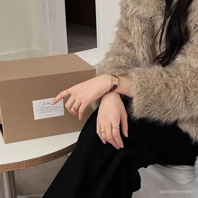 小李甄選  【2071人收藏】手錶女複古輕奢羅馬刻度方形小衆設計女士高級感顯白文藝皮帶女錶