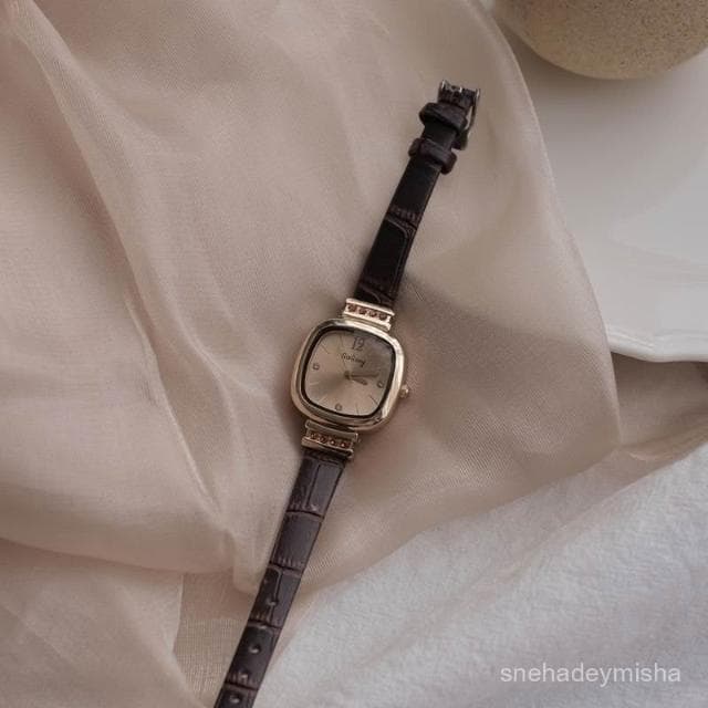 小李甄選  法國小衆手錶女複古風小方糖輕奢高級感簡約氣質2025年新款小錶盤