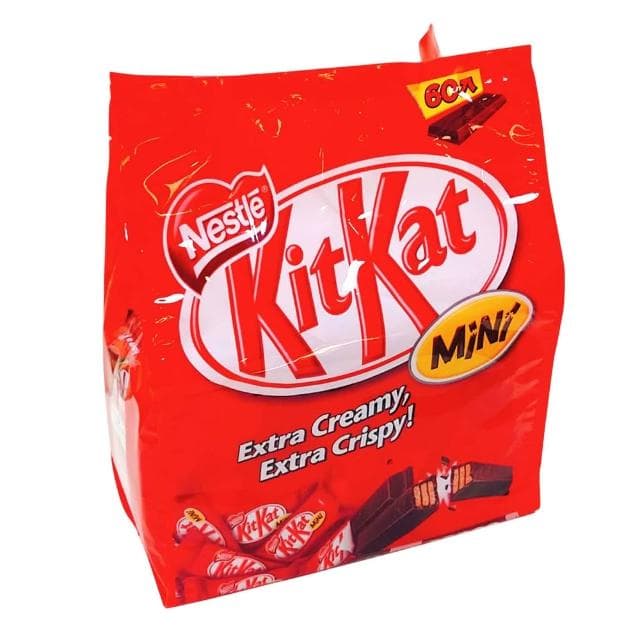 【Nestle 雀巢】奇巧  KitKat Mini 巧克力威化餅 16.7公克 60條 (德國 威化餅 巧克力 可可 家庭包)