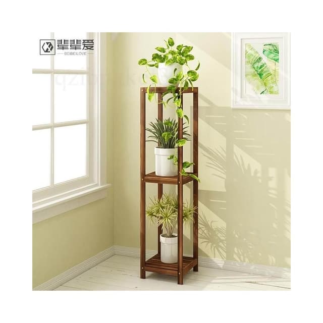 實木質花架 室內花架子 陽台置物架 多層收納架 落地小花台 綠蘿植物架 客廳盆栽架 雙層花卉架 多功