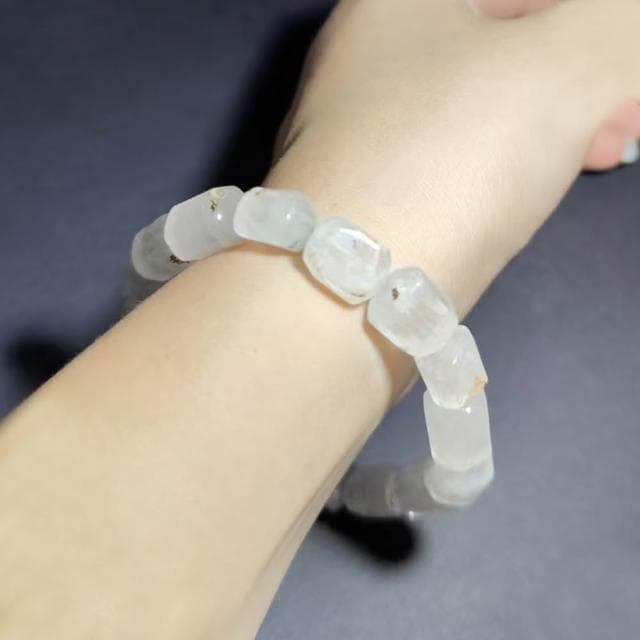 【Paiya 派亞】天然能量體8x11mm多油膽閃靈鑽桶珠手鏈手串