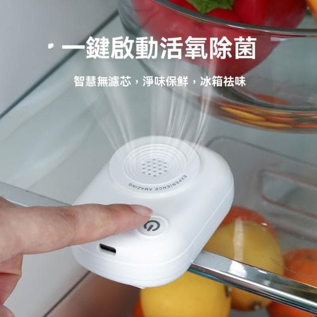 【Future Tech 未來科技】冰箱除味器 空氣凈化臭氧殺菌神器 便攜式家用除臭器去異味
