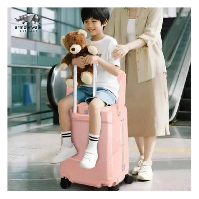 【armourwalk 歐沃】超機能08 兒童可坐行李箱 20吋 前開式行李箱 上掀式行李箱 行李箱