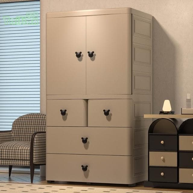 💥70cm加厚寶寶衣櫃 嬰兒收納櫃 簡易兒童衣櫥 衣服整理儲物櫃 抽屜櫃 置物櫃 儲物櫃 五斗櫃 層櫃 收納櫃 雜物櫃