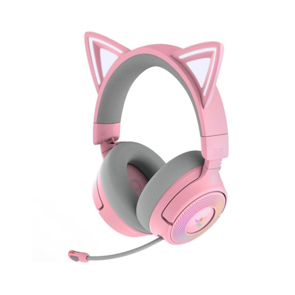 【Razer 雷蛇】Razer 雷蛇 Kitty V3 PRO 北海巨妖 無線耳機麥克風 粉晶