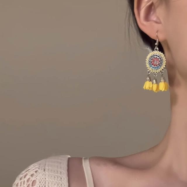 🎗飾間首飾鋪 黃色耳環夏日度假耳飾