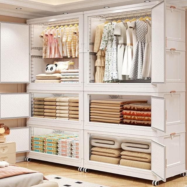 寶寶嬰兒收納櫃收納箱整理箱家用零食玩具儲物櫃成人衣櫃兒童衣櫥 0d2